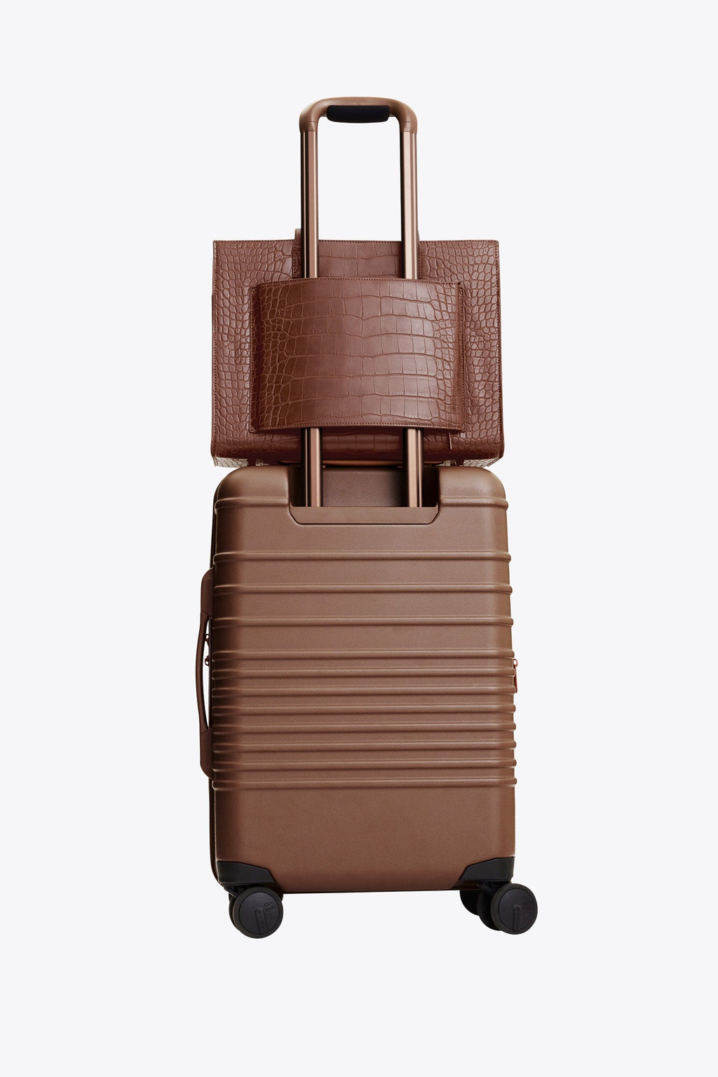The Work Tote in Maple Croc