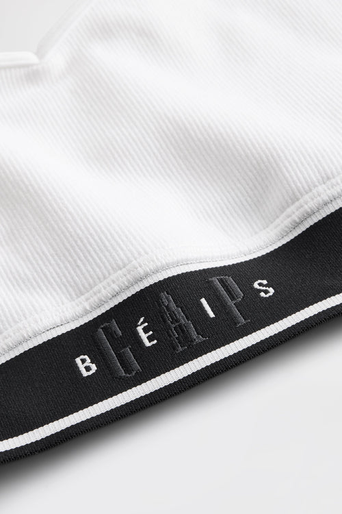 GAP X BEIS Seamless Logo Top in Optic White